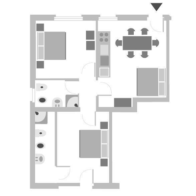 apartment for 6 persons 